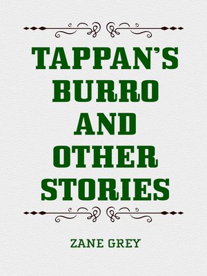 cover image of Tappan's Burro and Other Stories